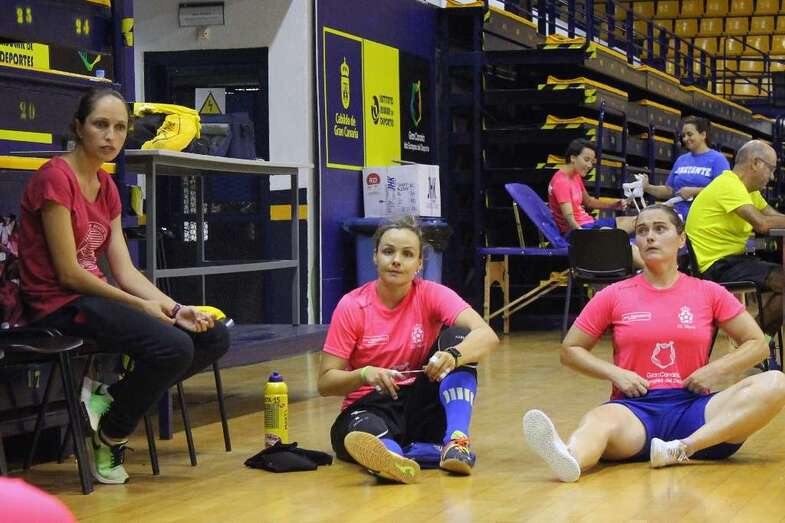 Imagen de archivo de jugadores del Preconte Telde (Foto TA)